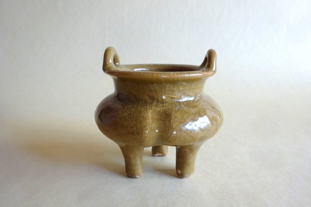 米色青磁香炉 | 原古美術｜広島県福山市