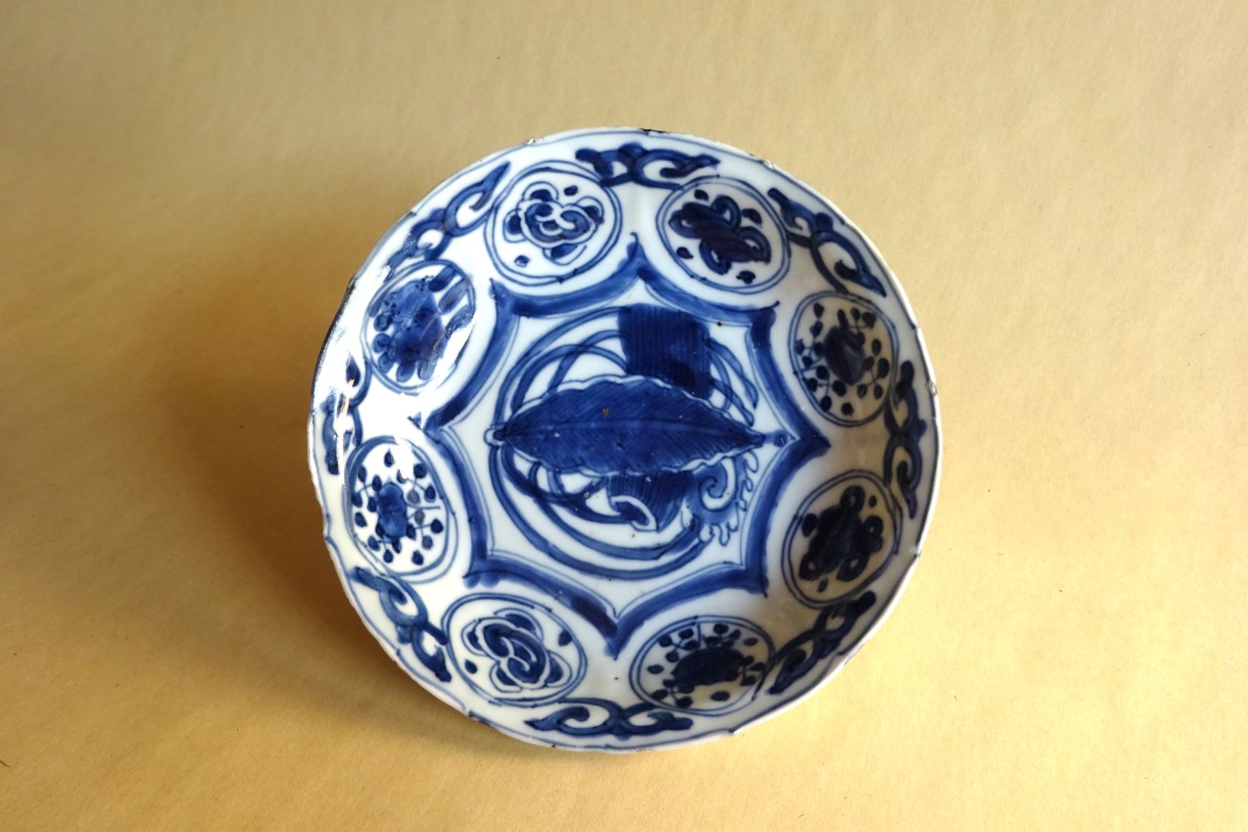 明時代 大明成化年製銘 コレクター放出品【古染付 南京小鉢